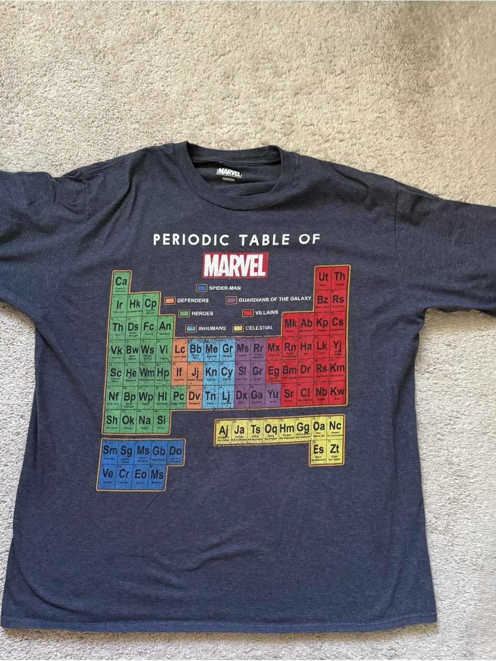 Marvel Periodic Table Tee